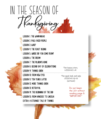 In The Season Of | Thanksgiving (DIGITAL PDF)