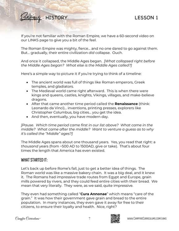 Campfire history sample page 3